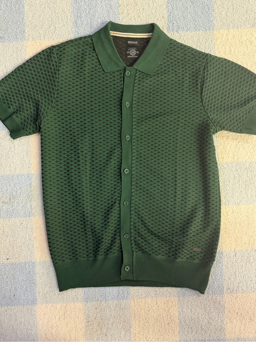 Buffalo David Bitton Green Knit Crewneck shirt